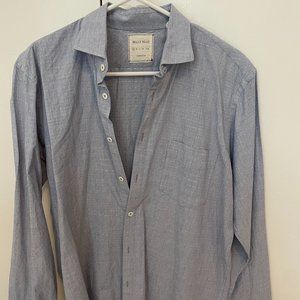 Billy Reid blue button down shirt